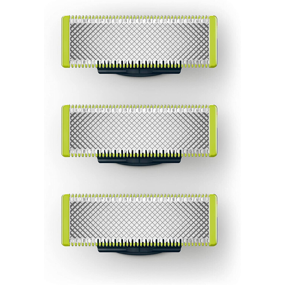 (3 pack) 1-pack or 3-pack of razor blades compatible with Philips Oneblade Replacement