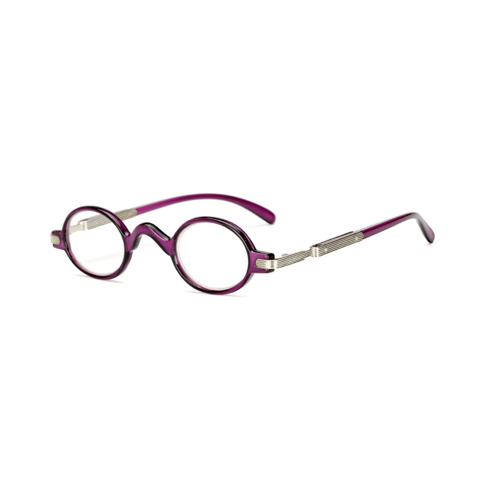 Purple (+2.00, ) Vintage Reading Glasses Small Round Retro Readers +1.0 +1.5 +2.0 +2.5 3.0 +3.5 +4.0