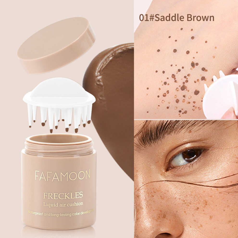 Brown (01# Saddle ) Freckled Stamp Lifelike Freckle Pen Natural Simulation Fake Spot Makeup Tool Long Lasting Waterproof Face Dot Spot Pen