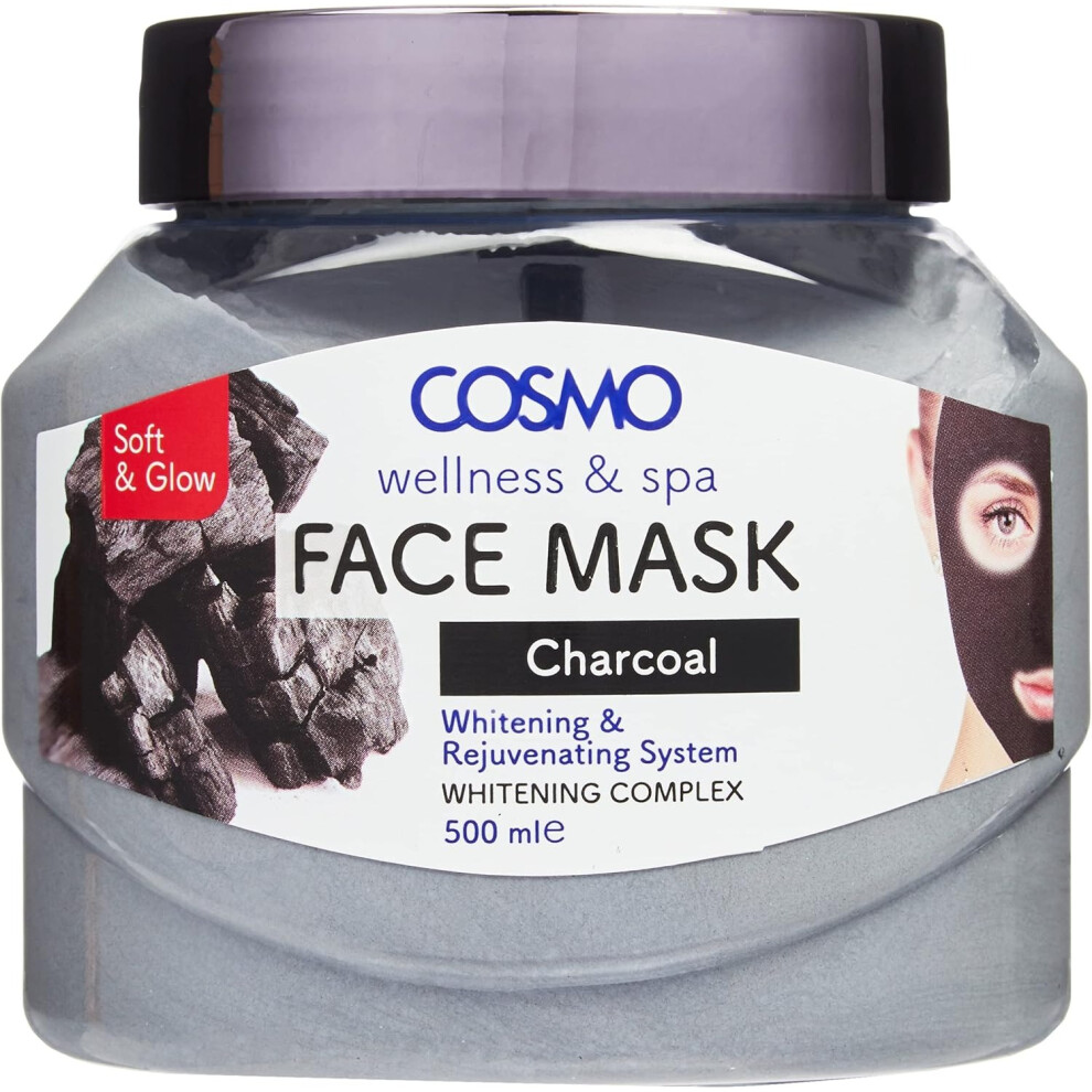 cosmo cosmetics Charcoal Face Mask, 500 ml