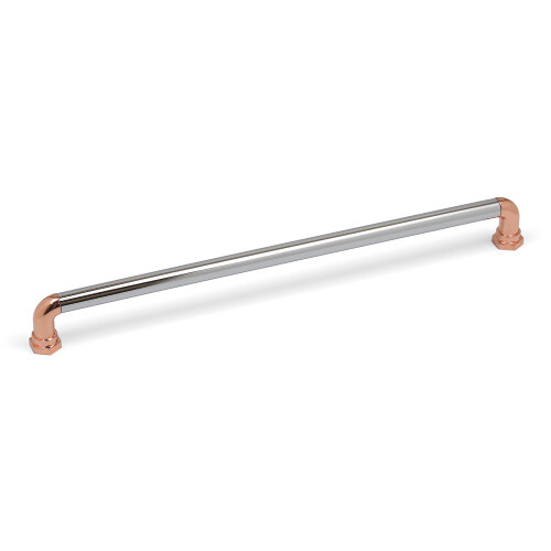 (320mm Handle) Copper Chrome Industrial Kitchen Handle Pipe Bar