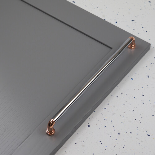 (320mm Handle) Copper Chrome Industrial Kitchen Handle Pipe Bar 2