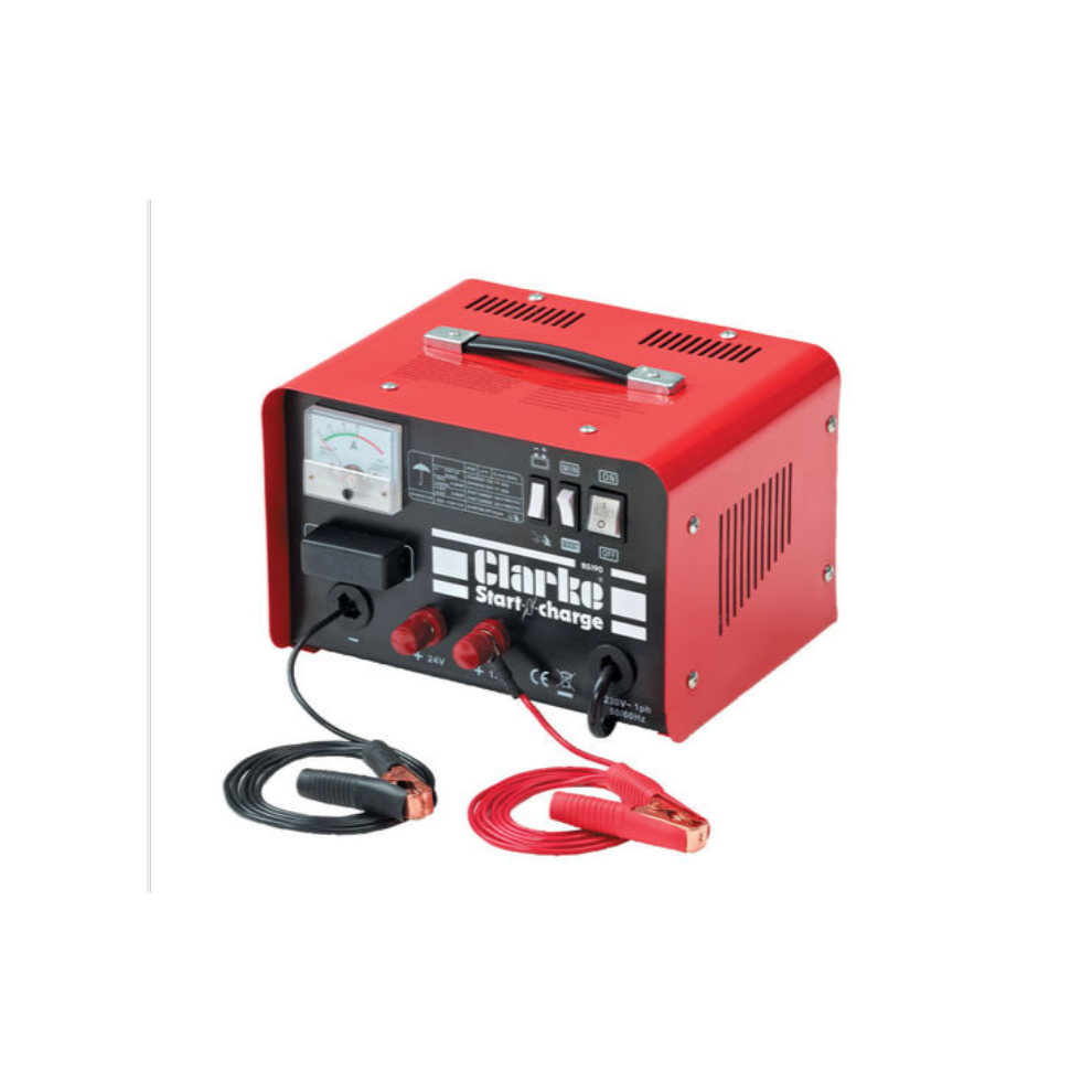 Clarke Battery Charger & Jump Starter 12V 24V Car Van Vehicle Booster 180A Bc190 5016086229711