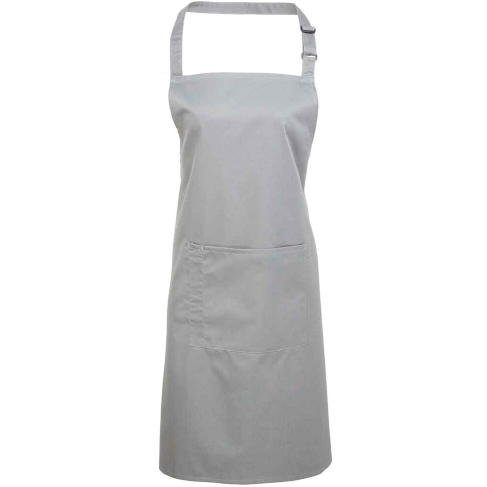 Premier Unisex Silver (One ) Adult Colours Pocket Full Apron Size 35