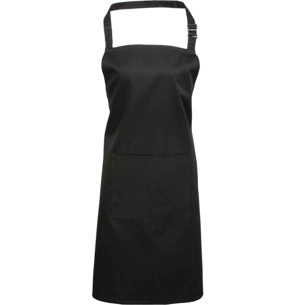Premier Unisex Black (One ) Adult Colours Pocket Full Apron Size 35