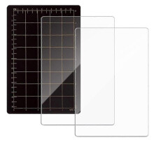 Die Mat Set,Magnetic Spacer with Card Size Grid & 2pcs Acrylic Cutting Mat for Die Cutting Machine