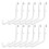 12Pcs Peg Board Hooks, Peg Board Accessories, Long Peg Board Hooks Set Metal Storage Tool Waterproo 1