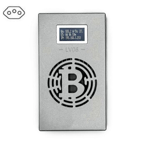 Bitcoin Lucky Miner LV06 Silent Miner Machine BTC Miner BR Plug 1