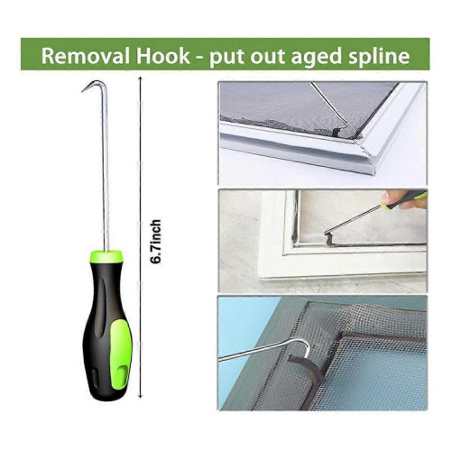 Screen Roller Tool,Screen Spline Tool,Spline Roller,3-In-1 Screen Door Repair Kit for Installing Do 2