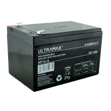ULTRAMAX NP14-12, 12V 14Ah Sealed Lead Acid - AGM - VRLA Battery