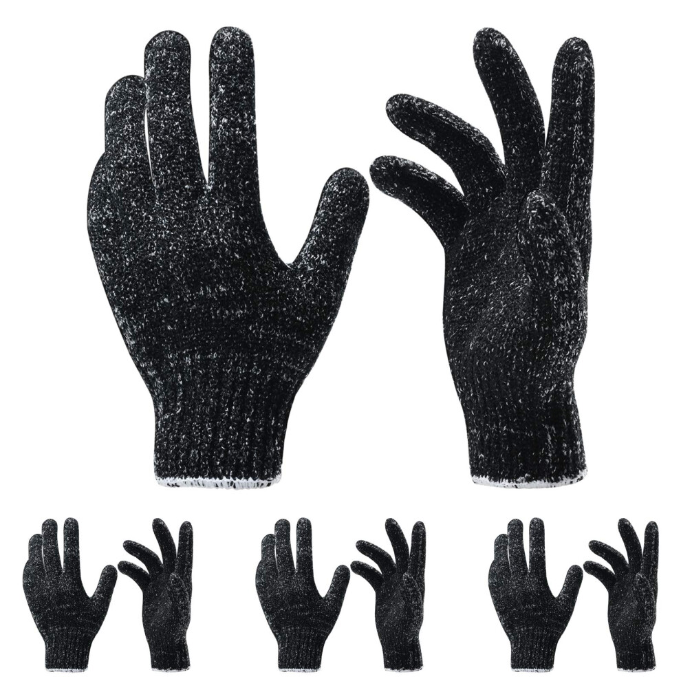 Oueliche 4 Pairs 8 Pcs Exfoliating Gloves For Shower - Premium Bath Gloves - Body Scrubber Gloves For Shower Spa Massage Body Scrubs Remove Dead