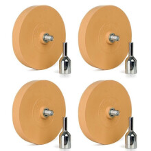 4 Pack 3.5 Inch Eraser Wheel Decal Remover Eraser Wheel Adhesive Remover with Adapter Rubber Eraser