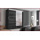 (205cm, Black) Modern High Gloss Sliding door Wardrobe with Long LED 4