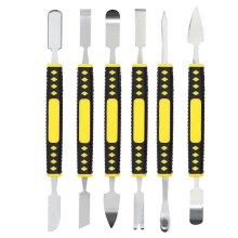 Metal Crowbar 6-Piece Set, Professional Repair Tool Kit for Phone, Double-Edged Opening Pry Tool Strong Practicability