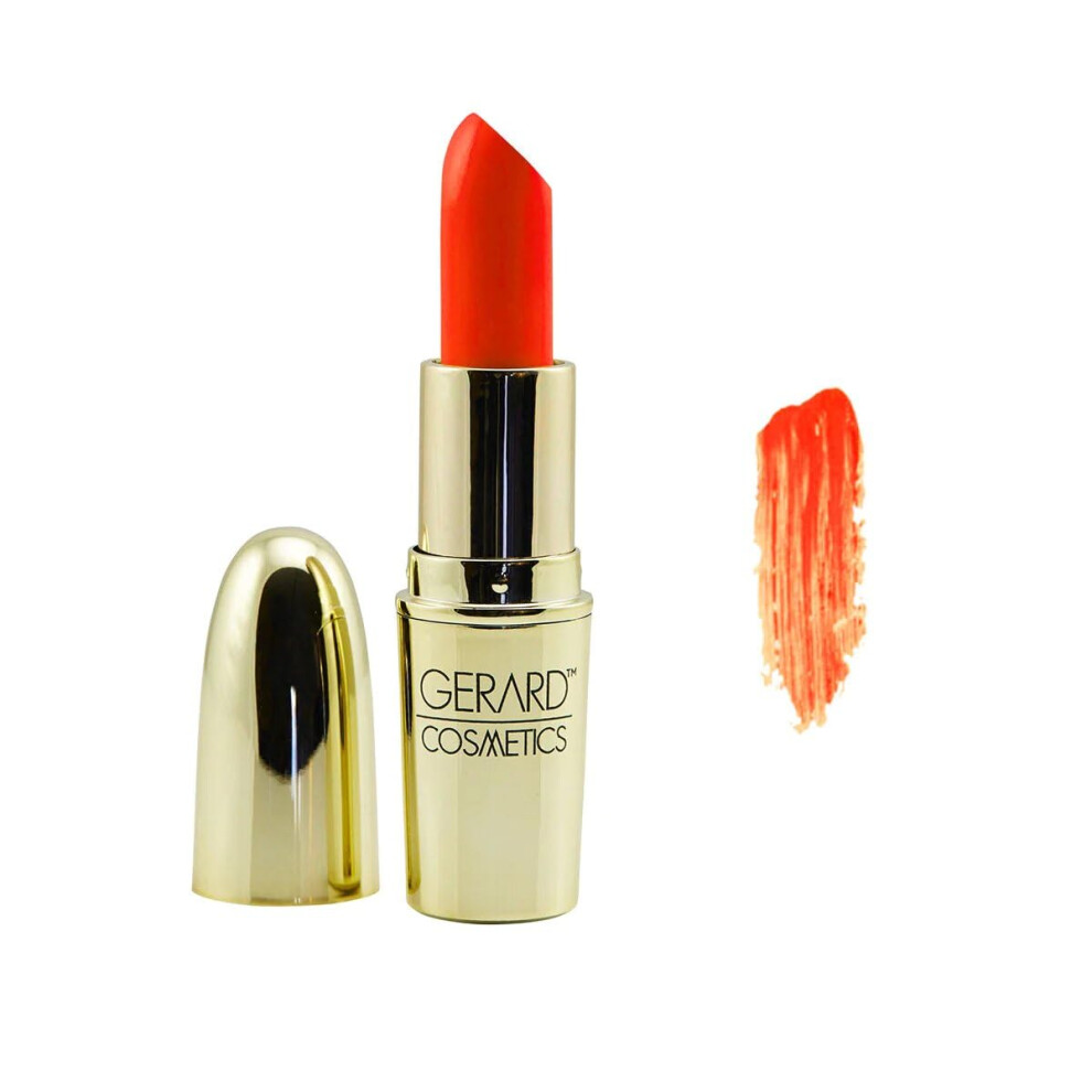 Gerard Cosmetics Orange Lipstick Mai Tai | Lipstick With Luxe Satin Finish | Highly Pigmented Smooth Formula With Hydrating Ingredients | L