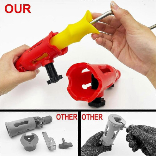 Multi-Angle Paint Brush Extender Red, Paint Edger Tool for High Ceilings, Extension Pole Attachment 2