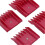 4 Pieces A5 Style Hair Clipper Attachment Cutting Combs Set Red 5