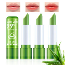 4PCS Alo?Vera Kleurveranderende Lipstick Temperatuur Kleurverandering Lipgloss Make-up Set Waterdicht Langdurig Alo?Vera Getinte Lippenbalsem Moistur