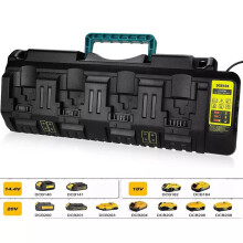 4- Port USB Fast Battery DCB104 Charger For 18V 54V Li-ion DeWalt Flexvolt XR