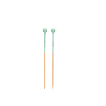 Mindfulknits Premium Regred Single Point Beech Lemn Needles - Size SUA 8 5mm - 30cm Lungime - Suport pentru tricotat pentru relaxare ?i relief de