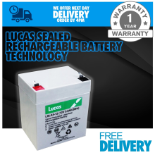 Lucas 12V 5AH (Replace 4AH 4.5AH 5AH) AGM/GEL Rechargeable Battery