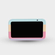 MightySkins Skin compatibile con Amazon Echo Show 5 (Gen 3) - Pesca e Crema | Custodia protettiva in vinile resistente e unica | Facile da applic