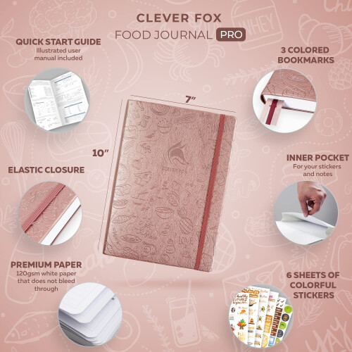 Clever Fox Food Journal Pro - Διατροφικός & Ευεξίας Σχεδιαστής - Ημερολόγιο Απώλειας Βάρους 2