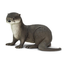 Safari Ltd. River Otter Figurine - Detailed 5.5"""" Plastic Model Figure - Fun Educational Play Toy for Boys Girls & Kids Ages 3+
