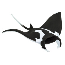 Safari Ltd. Manta Ray-figur - h?ndmalet realistisk 5,75"""" Sea Life-modelfigur - p?dagogisk leget?j til drenge, piger og b?rn i alderen 3+