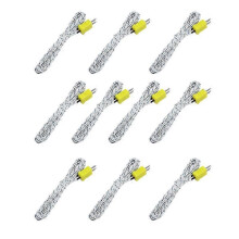 10Pcs 3Meters K Type Mini-Connector Thermocouple Temperature Probe Sensor -50-350C Temperature Sen
