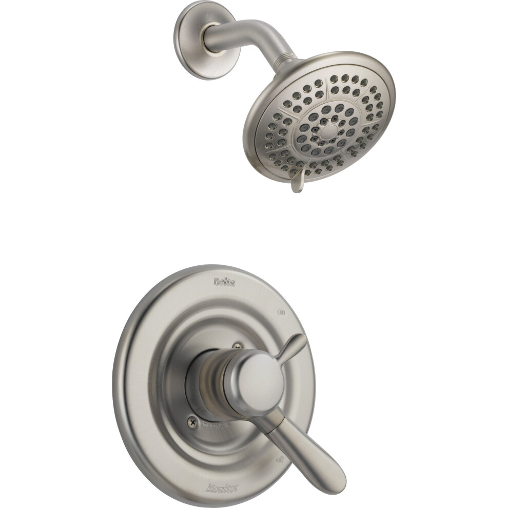 Photos - Shower System Delta Faucet Lahara 17 Series Dual-Function Shower Trim Kit with 5-Spray Touch-Clean Shower Head Stainless T17238-SS (Valve 