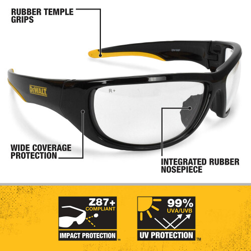 DeWalt DEWALT DPG94-1C Γυαλιά ασφαλείας Dominator με διαφανή φακό 2
