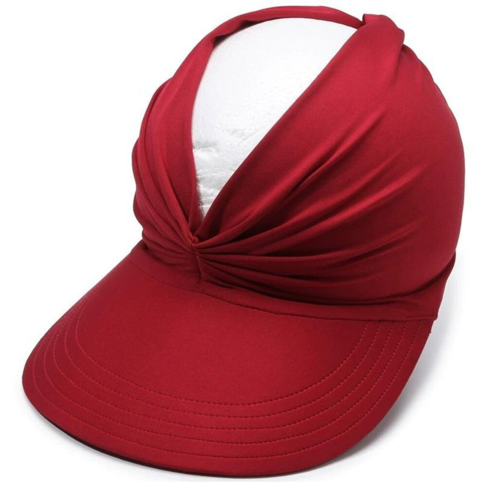 (red, One Size) Spring/Summer 2025 New Beach Sunhat Empty Hat for Women Sun Protection Hat for Women Outdoor Sports Hat