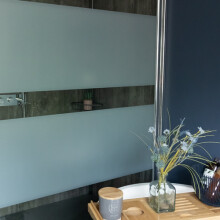 (45cm) FROST static cling vinyl window privacy film (1.5m long)