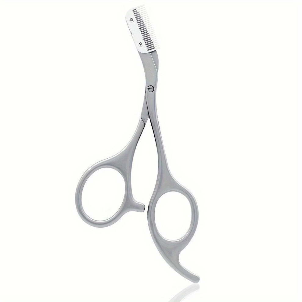 Eyebrow Trimmer Scissor With Comb Lady Woman Men Hair Removal Grooming Shaping Stainless Steel Eyebrow Remover Makeup Tool  Facial Care Gifts