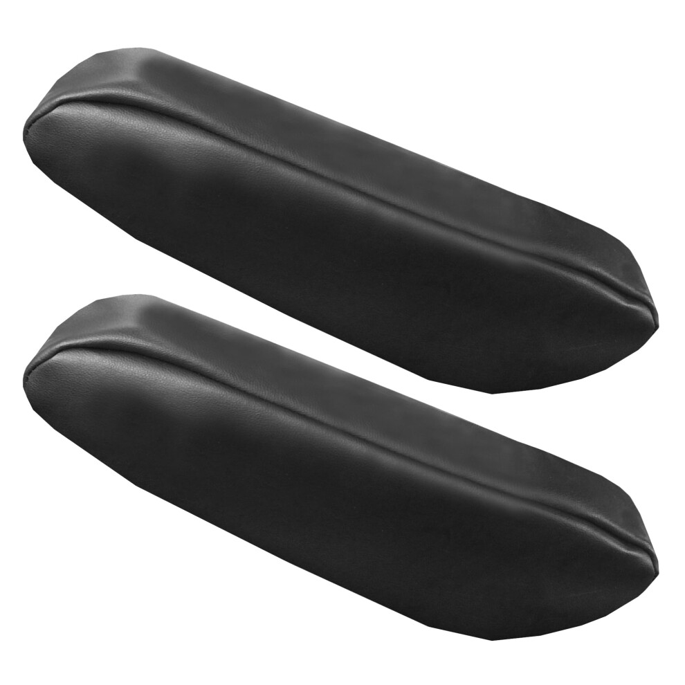 Fh Group Premium Faux Leather Armrest Cover Semi-Universal Fit One Pair Set Of 2 Black 816352021217