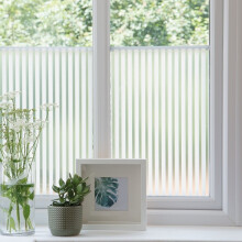(90cm) LINIA static cling vinyl window privacy film (1.5m long)