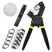 3/8 Inch Grommet Tool Kit,Handheld Hole Punch Pliers Mini-Type Manual Eyelet Machine with 300 Pcs G