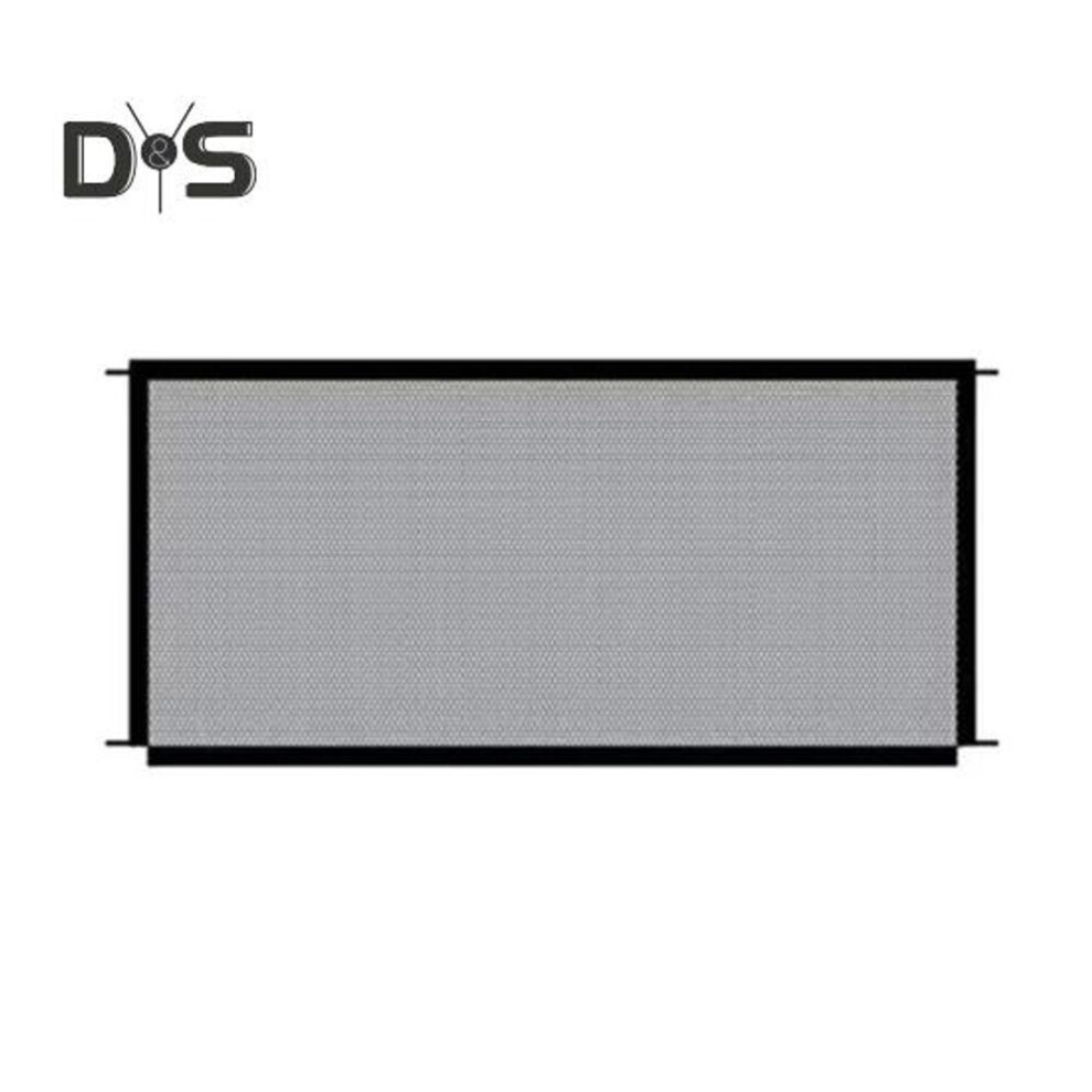(as the picture, L) Mesh Dog Gate Portable Indoor Safety Mesh Gates for Kids Toddlers Pets No Drilling Baby Puppy Fence Guard for Doorways Walls Stairwells