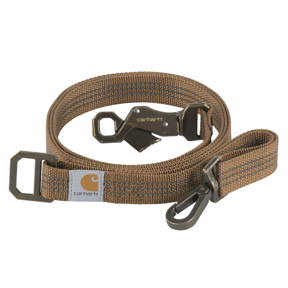 Carhartt Dog Leash Brown/Brushed Brass Large