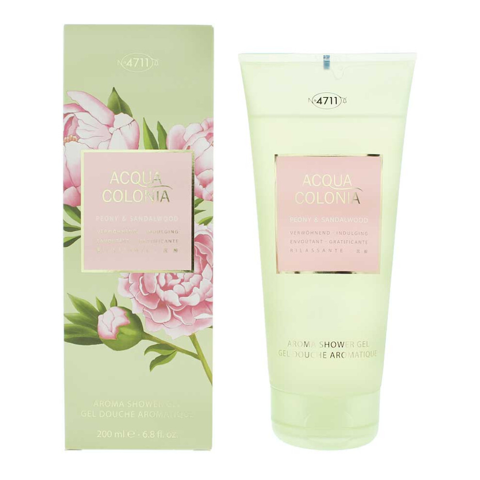 4711 Acqua Colonia Peony Sandalwood Shower Gel 200Ml For Unisex