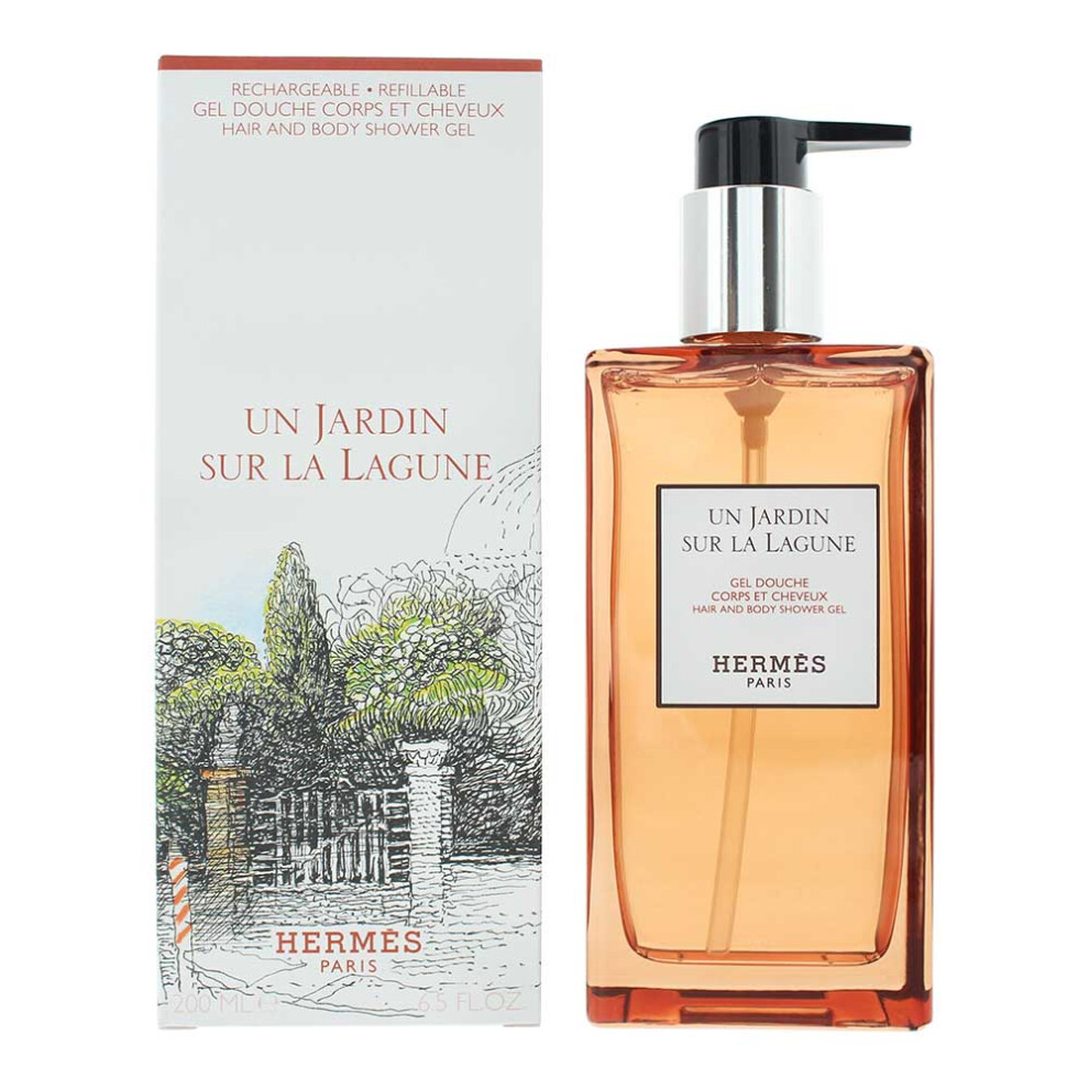 Hermes Un Jardin Sur La Lagune Hair And Body Shower Gel 200ml For Unisex