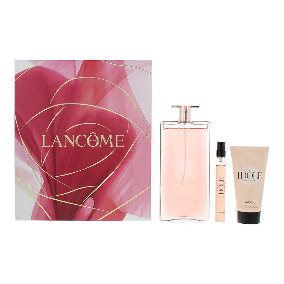 Lancome Idole 3 Piece Gift Set: Eau de Parfum 100ml For Women