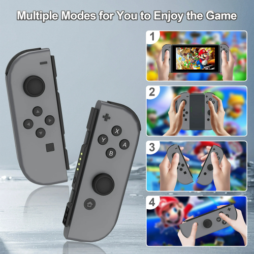 Draadloze Controller Joy Con voor Nintendo Switch Gamepad -Grijs 2