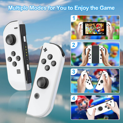 Wireless Controller Joy Con für Nintendo Switch Gamepad -Weiß 2