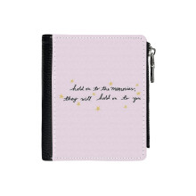 (Hold On To The Memories - Taylor Swift_68) PU Wallet Compact Bifold with Zipper & Multiple Card Coins Slots Black Stylish Durable Graphic Design Print for Men Women Kids Christmas Gift