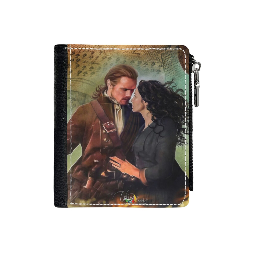 (Lighting The Cross_101) PU Wallet Compact Bifold with Zipper & Multiple Card Coins Slots Black Stylish Durable Graphic Design Print for Men Women Kid-image-OPC-PH9STS2-NEW