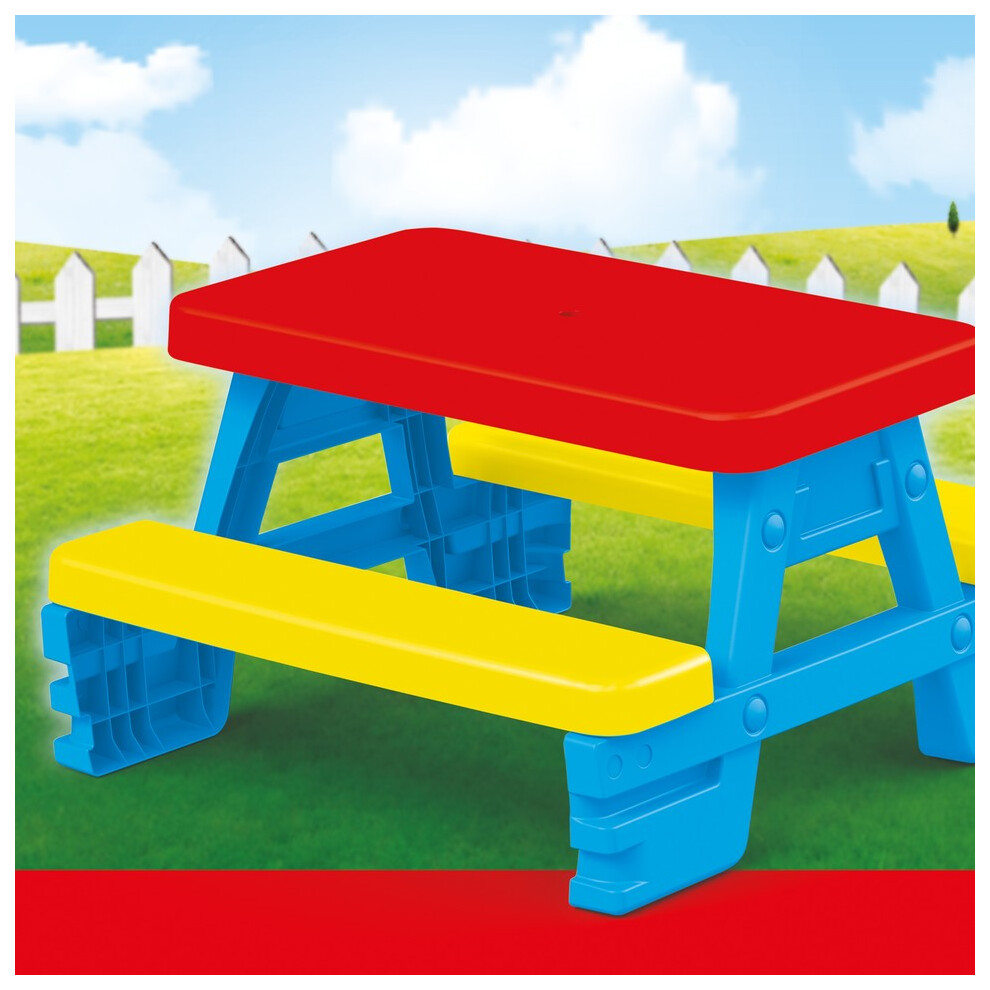 Childrens Table 4 Seater Indoor & Outdoor Kids Garden Activity Bench