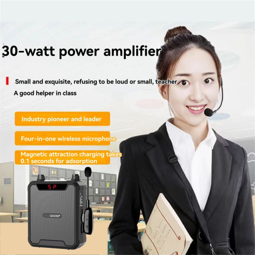 30W Portable IPX6 Waterproof Voice Amplifier with Wireless Microphone 2