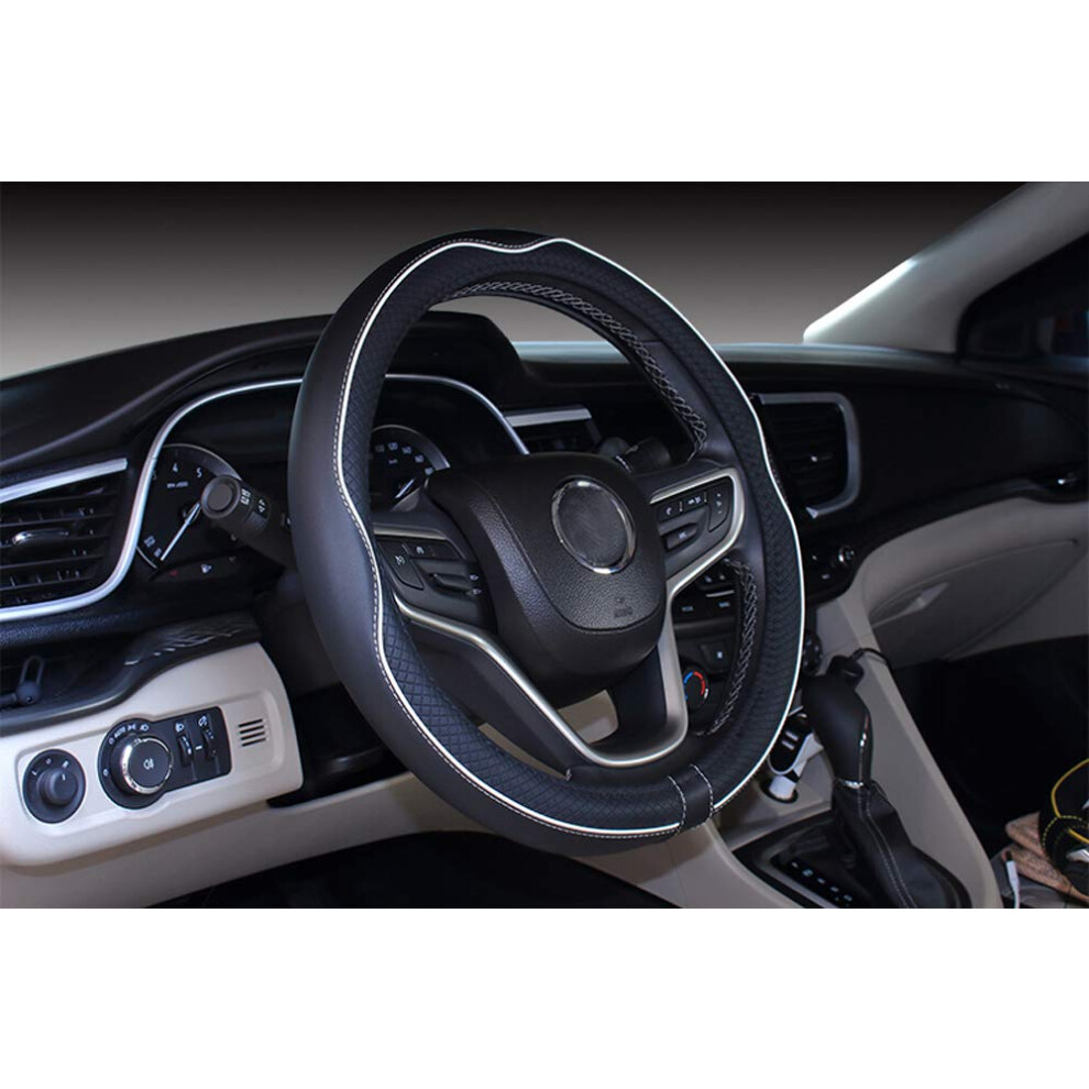 Mayco Bell Small Size Steering Wheel Cover Anti-Slip Safety Soft Breathable Durable Full Surround Comfortable Grip Microfiber Leather 14-14.25 Inch B 4002365058739